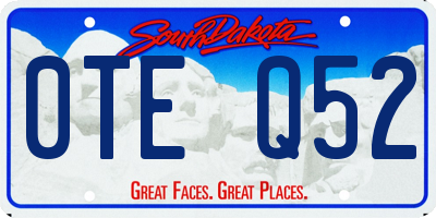 SD license plate 0TEQ52