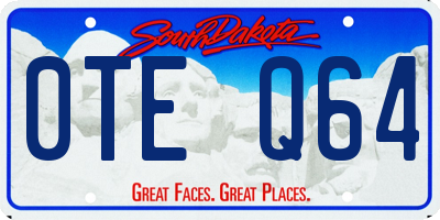 SD license plate 0TEQ64