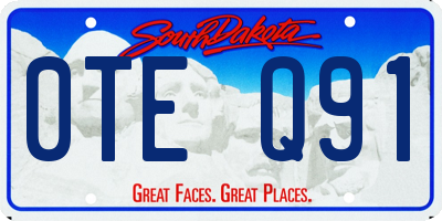 SD license plate 0TEQ91