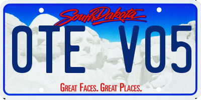 SD license plate 0TEV05
