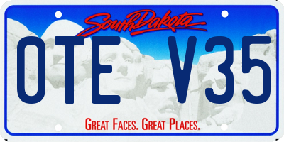 SD license plate 0TEV35