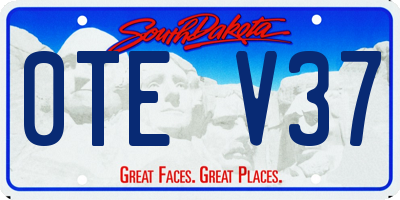 SD license plate 0TEV37