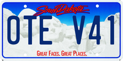 SD license plate 0TEV41