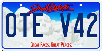SD license plate 0TEV42