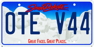SD license plate 0TEV44