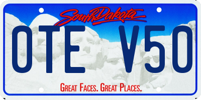 SD license plate 0TEV50