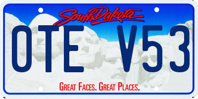 SD license plate 0TEV53