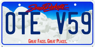 SD license plate 0TEV59