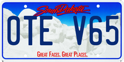 SD license plate 0TEV65