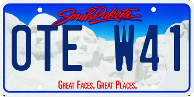SD license plate 0TEW41