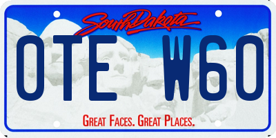 SD license plate 0TEW60