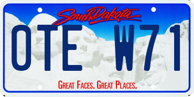 SD license plate 0TEW71