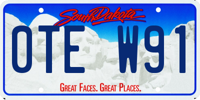 SD license plate 0TEW91