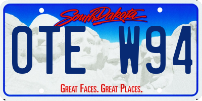 SD license plate 0TEW94