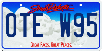 SD license plate 0TEW95