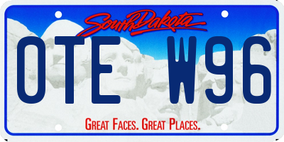 SD license plate 0TEW96