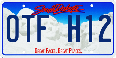 SD license plate 0TFH12