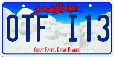 SD license plate 0TFI13