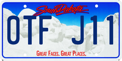SD license plate 0TFJ11