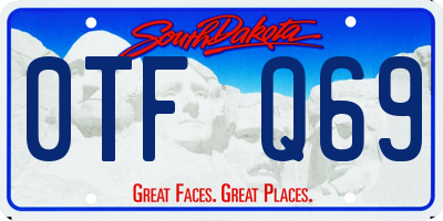 SD license plate 0TFQ69