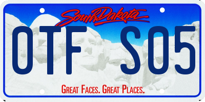 SD license plate 0TFS05