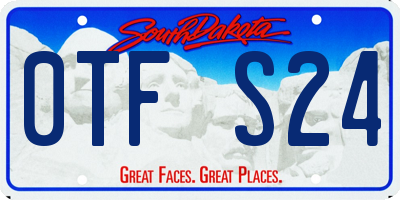 SD license plate 0TFS24