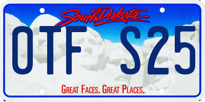 SD license plate 0TFS25