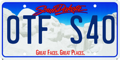 SD license plate 0TFS40