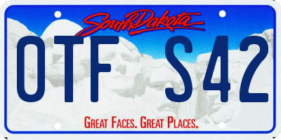SD license plate 0TFS42