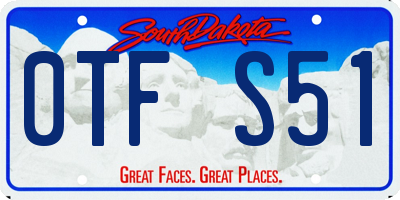 SD license plate 0TFS51