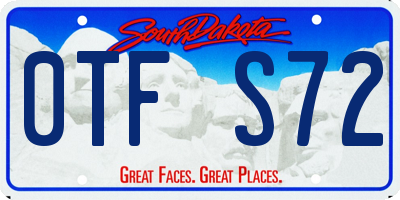 SD license plate 0TFS72