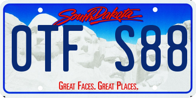 SD license plate 0TFS88
