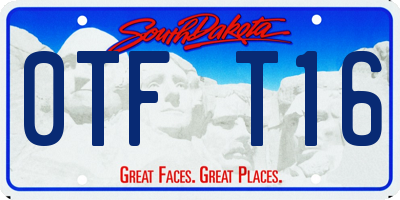 SD license plate 0TFT16