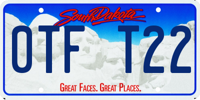 SD license plate 0TFT22