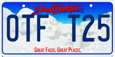 SD license plate 0TFT25