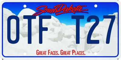 SD license plate 0TFT27