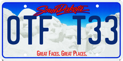 SD license plate 0TFT33