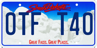 SD license plate 0TFT40