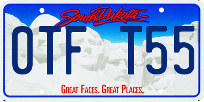 SD license plate 0TFT55