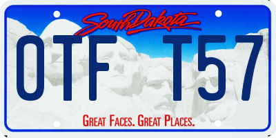 SD license plate 0TFT57