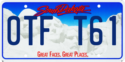 SD license plate 0TFT61