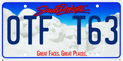 SD license plate 0TFT63