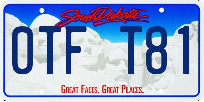 SD license plate 0TFT81