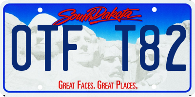 SD license plate 0TFT82