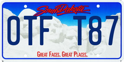 SD license plate 0TFT87