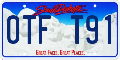 SD license plate 0TFT91