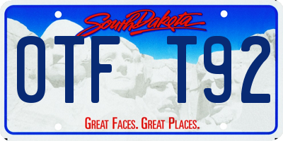 SD license plate 0TFT92