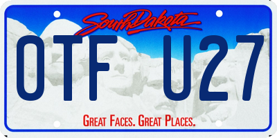 SD license plate 0TFU27
