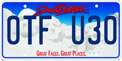 SD license plate 0TFU30