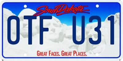 SD license plate 0TFU31